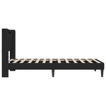 vidaXL Cadre de lit avec bandes LED Noir 80 x 200 cm Simili cuir
