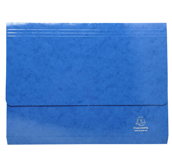 Chemise Poche Iderama 265g A4 - Bleu Foncé - X 10 - Exacompta