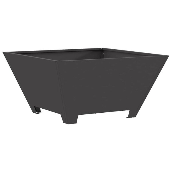 vidaXL Braise Noir 60 x 60 x 30 cm Acier laminé à froid