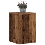 vidaXL Supports pour plantes 2 Pièces vieux bois bois d'ingénierie