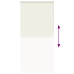 vidaXL Store enrouleur occultant blanc cassé 105x230 cm largeur tissu