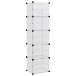 vidaXL Étagère à chaussures Transparent 44x31 5x153 5 cm PP