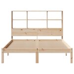 vidaXL Lit bibliothèque sans matelas 120x200 cm bois de pin massif