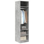 vidaXL Garde-robe Gris béton 50x50x200 cm Bois d'ingénierie