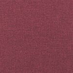 vidaXL Canapé à 2 places Rouge bordeaux 140 cm Tissu