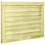 vidaXL Portail de jardin Bois de pin imprégné 75x100 cm