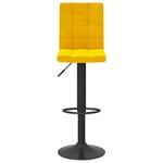 vidaXL Tabourets de bar lot de 2 jaune moutarde velours