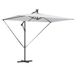 vidaXL Parasol 294 x 200 x 270 cm Polyester et Aluminium Sable