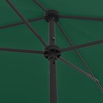 vidaXL Parasol de plage vert 200x125 cm