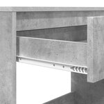 vidaXL Bureau Gris béton 100 x 50 x 78 cm Bois d'ingénierie