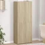 vidaXL Armoire de classement chêne sonoma 60x32x153 cm bois ingénierie