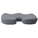 vidaXL Coussin d’assise avec oreiller Gris 47 x 37 x 8 cm Avec filet