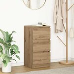vidaXL Buffet chêne artisanal 37 5x35x76 cm bois d'ingénierie