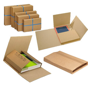 Lot de 10 Etuis croix d’expédition carton brun 310×220 épaisseur 10 à 60 mm