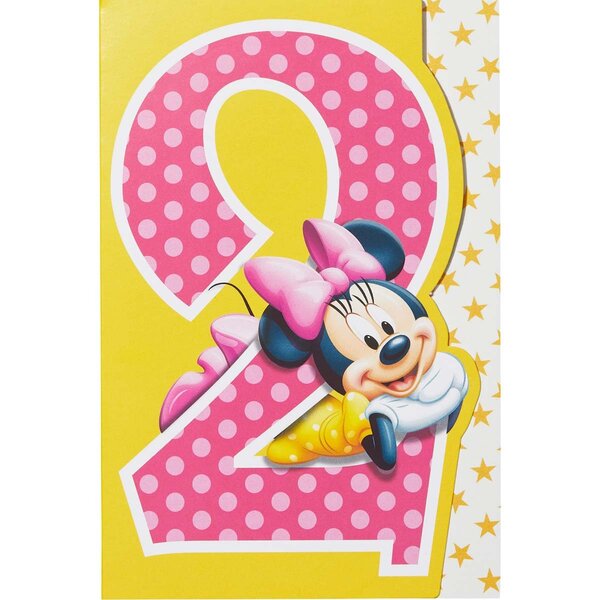 Carte anniversaire 2 ans minnie - draeger paris