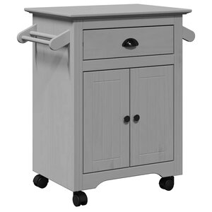 VidaXL Chariot de cuisine BODO gris 72x45x80 cm