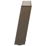 vidaXL Pieds de table basse en U  2 pièces  acier naturel  50 x (30-31) cm