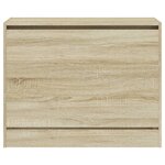 vidaXL Armoire à chaussures chêne sonoma 80x34x63 cm bois d'ingénierie