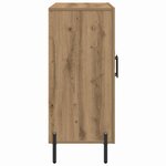 vidaXL Buffet chêne artisanal 90 x 34 x 80 cm Bois d'ingénierie