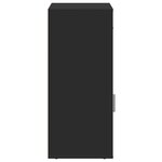 vidaXL Armoire de rangement noir 56 5x39x90 cm bois d'ingénierie