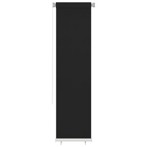 vidaXL Store roulant d'extérieur 60x230 cm Noir PEHD