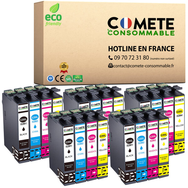 29XL - 20 cartouches compatibles pour Epson 29 XL - COMETE