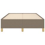 vidaXL Cadre de lit taupe 120x190 cm tissu