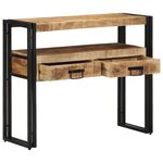 vidaXL Table console Marron 90 x 33 x 75 cm bois de manguier massif