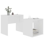 vidaXL Ensemble de table basse Blanc 48x30x45 cm Bois d'ingénierie