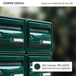 Bloc de boites aux lettres collectives extérieures · B6 - Vert mousse