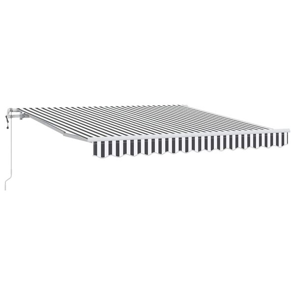 vidaXL Auvent rétractable automatique anthracite et blanc 300x250 cm
