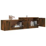 vidaXL Meuble TV Chêne fumé 158 5x36x45 cm Bois d'ingénierie