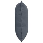 vidaXL Coussin de Dos Gris foncé 60 x 50 cm Tissu en velours côtelé