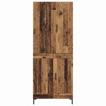 vidaXL Haut Armoire Bois Ancien 69 5 x 34 x 180 cm Bois d'ingénierie