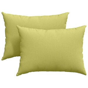 vidaXL Coussins de canapé 2 pc tissu Vert clair 70 x 50 cm