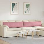 vidaXL Coussins de canapé 2 Pièces Rose 145 x 40 cm