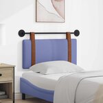 vidaXL Tête de lit suspendue Bleu denim PU antique