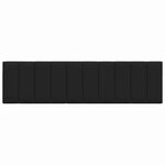 vidaXL Coussin de tête de lit Hanko noir 180 cm tissu