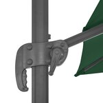 vidaXL Parasol avec base portable Vert