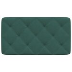 vidaXL Coussin de tête de lit vert foncé 80 cm velours