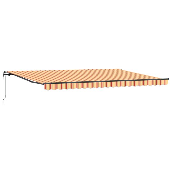 vidaXL Auvent Rétractable Automatique Jaune et Orange 500x300 cm