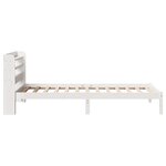 vidaXL Cadre de lit sans matelas blanc 75x190 cm bois de pin massif