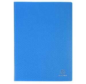 Protège-documents En Polypropylène 5/10e Opak Pochettes Cristal 120 Vues - A4 - Bleu Clair - X 8 - Exacompta