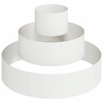 vidaXL Cache-pot de jardin Blanc 90 x 90 x 20 cm Acier