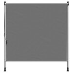 vidaXL Store Roulant Extérieur Gris clair 100 x 270 cm