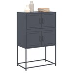 vidaXL Buffet anthracite 68 5x38 5x107 cm acier