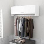 vidaXL Garde-robe blanc 100x32 5x35 cm bois d'ingénierie
