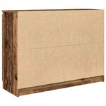vidaXL Buffet avec tiroirs vieux bois 100 5x35x76 cm bois d'ingénierie