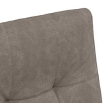 vidaXL Chaises de Salle à Manger avec Roues 2 Pièces Gris 57 x 67 x 98 cm