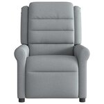 vidaXL Fauteuil inclinable Gris clair Tissu